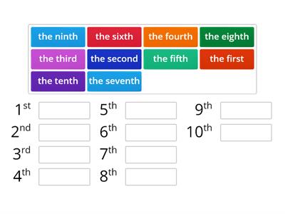 Ordinal numbers