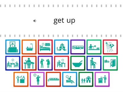 Personal description - Daily routines (Find the match)