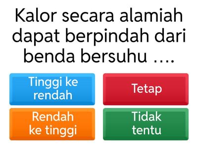 SUHU & KALOR Grade 7