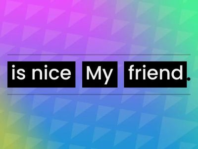 L2 #3 - Put the Words in Order