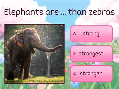 Comparative and superlative