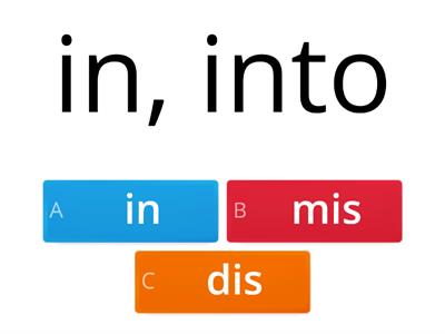 REWARDS #9 Activity I Prefix/Suffix Meanings