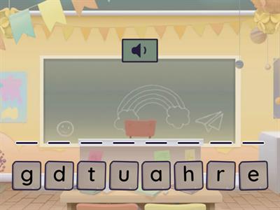 Trick word spelling, Unit 1, Group 1