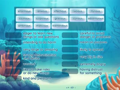 -ous words and definitions