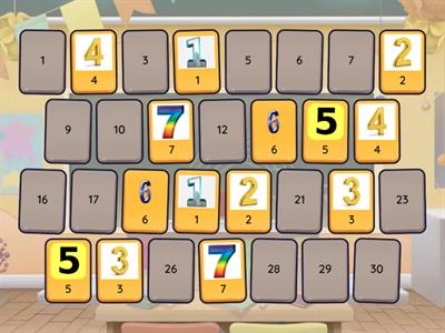 Number Matching through 15