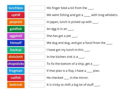 Compound words with consonant digraphs