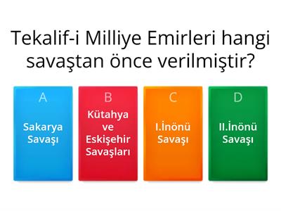 8.Sınıf İnkılap Tarihi I.Dönem Konu Tekrarı