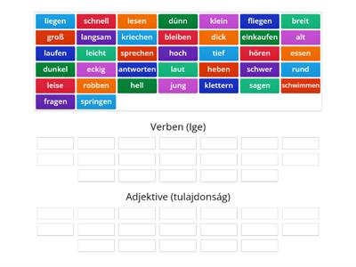 Verben und Adjektive