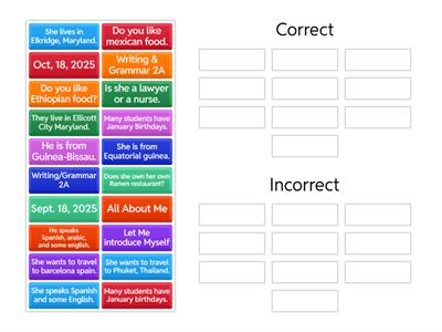 Capitalization / Punctuation/ Formatting