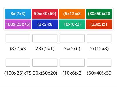 Propiedad Asociativa de la MULTIPLICACIÓN