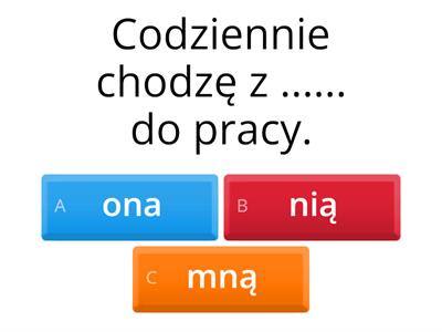 Zaimki osobowe w narzędniku