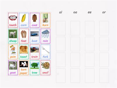 ai, oa, ee, or