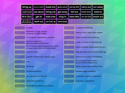 PHRASAL VERBS - First/B2