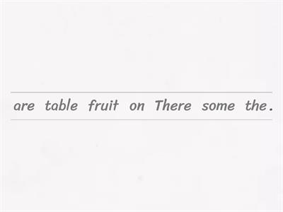 some / any: reorder the words