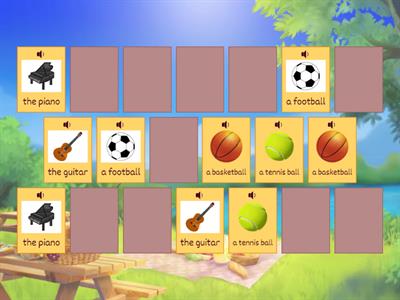 Kid's Box 1 Unit 9 - Matching pairs 2