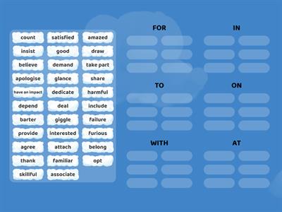 dependent prepositions