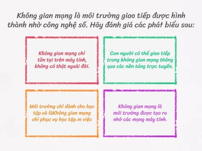 Tin12_Chủ đề 3: Giao tiếp ứng xử trong không gian mạng (Đ/S)