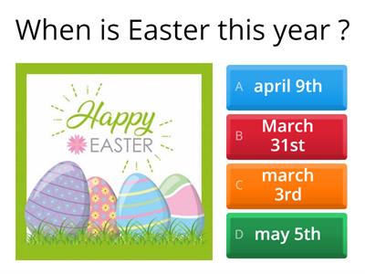  EASTER QUIZ