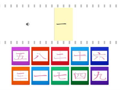 南一第一冊認識數字(聽音選國字)