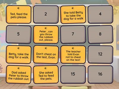  reported speech - commands and request
