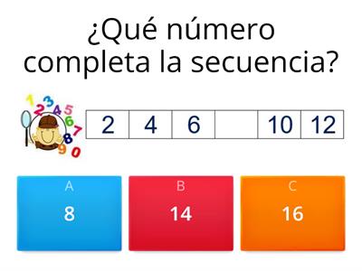 Repaso de conteo de 2 en 2, de 5 en 5 y de 10 en 10.