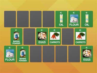 Carrot Cake Memory Game