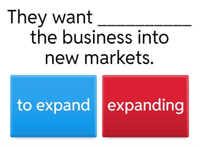 infinitive or gerund form?