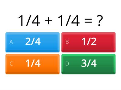 Adição e Subtração com Frações de Denominadores Iguais