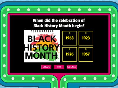 Black History Month Trivia 