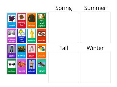 Seasons and clothes