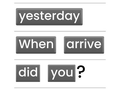 Simple past questions