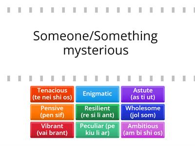 Adjectives (B1-B2) 