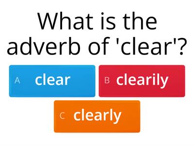 ESOL E2 Adverbs of manner - quiz