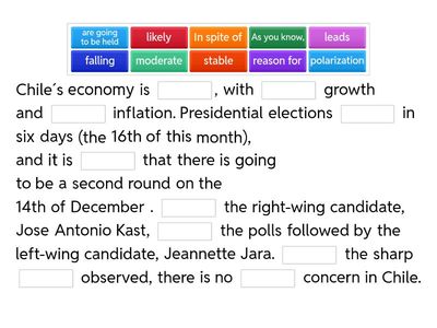 CHILE MACRO POLITICAL 