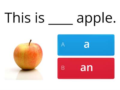 Indefinite article (a/an) with adjective + noun