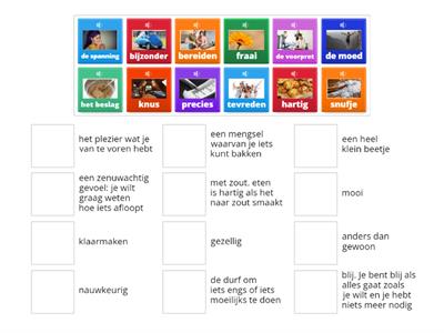 Thema 'Lekker' groep 4: woordenschat