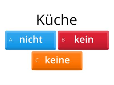 Kein, keine oder nicht?