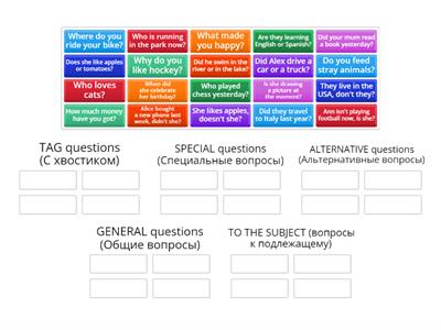 5 types of questions