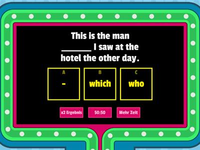 Relative clauses and contact clauses