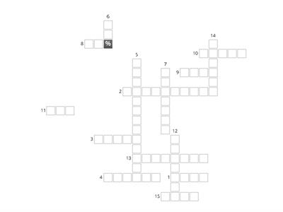 Cruciverba di scienze