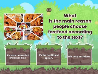 Quiz 'Fast food can be a delicious silent killer'