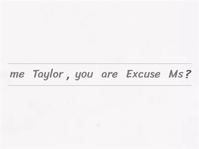 Introducing yourself