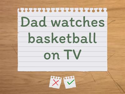 Simple present affirmative form