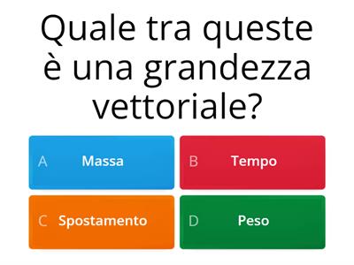 Quiz sui Vettori