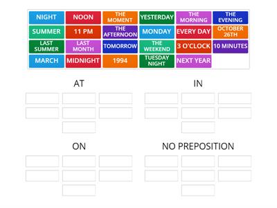 PREPOSITIONS TIME (AT/IN/ON)