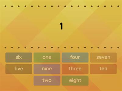 Number-Word match 1-10
