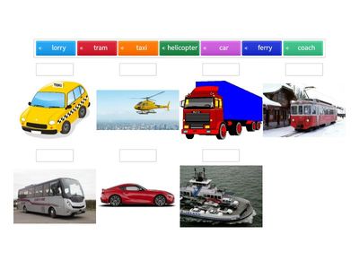 6th grade Means of transport