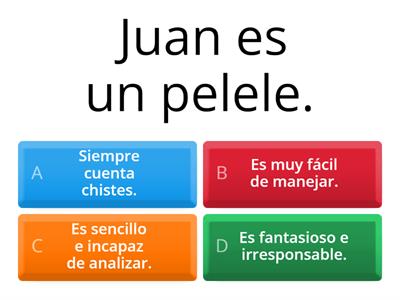 QUIZ Carácter y personalidad. Ej. 6/7