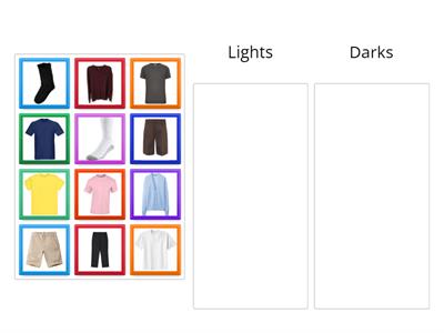 Sorting Laundry Lights/Darks