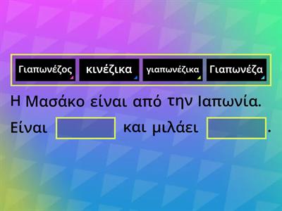 Χώρες, γλώσσες, εθνικότητες 